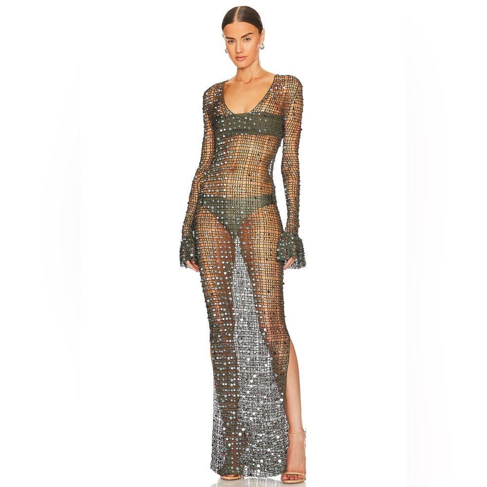 Aya Muse x Revolve Crochet Maxi Dress